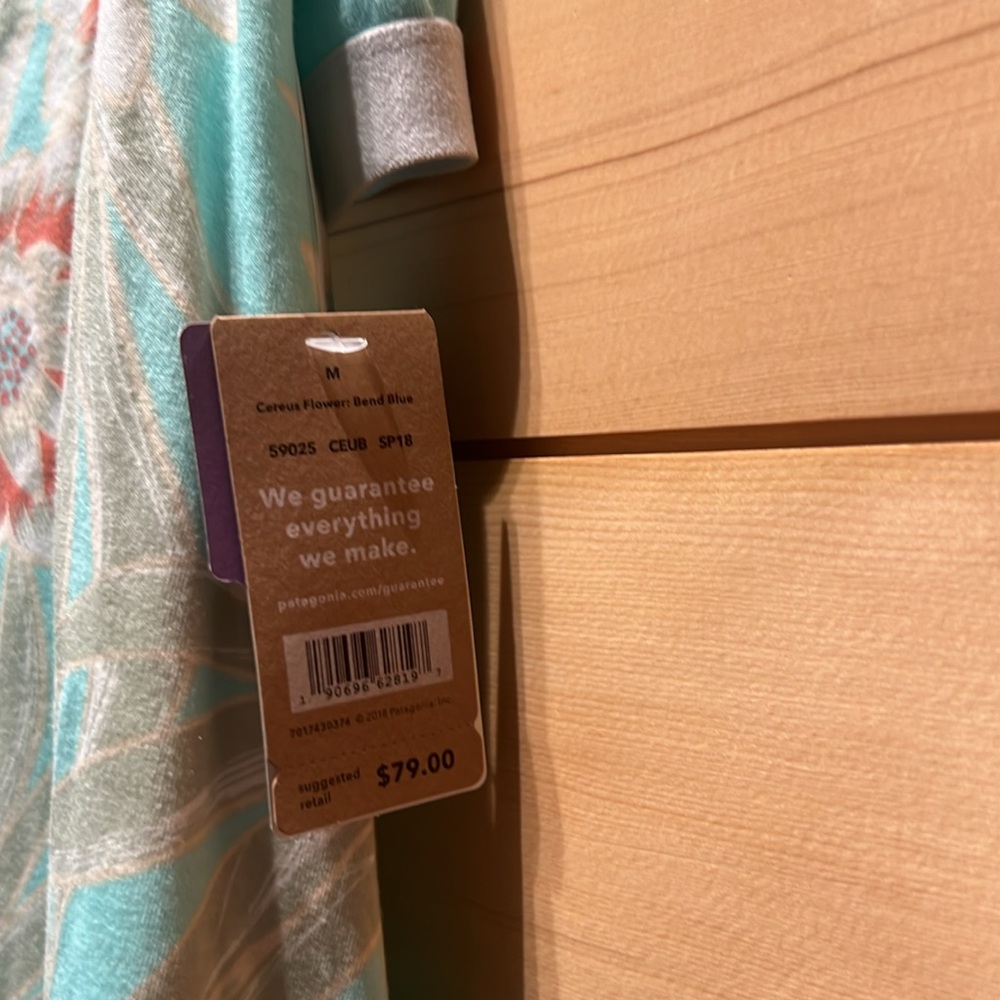 Patagonia Floral Aqua Midi Dress - Picture 3 of 5